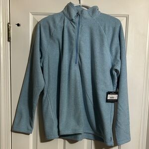 Eddie Bauer Light Blue Quarter-Zip Pullover